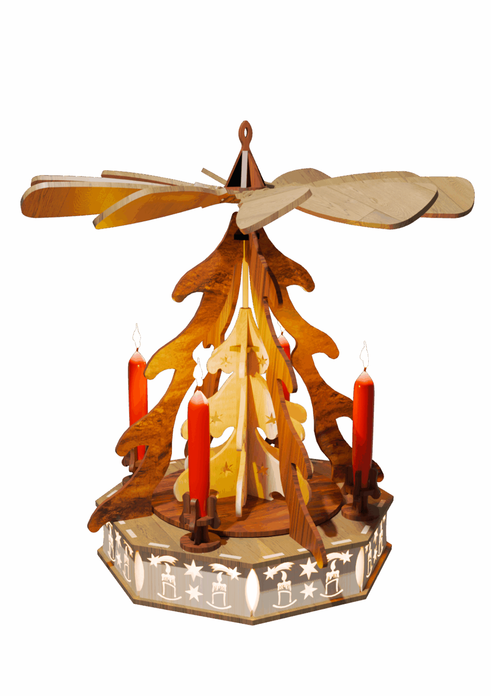 Download Duchgedrehter Weihnachtsbaum