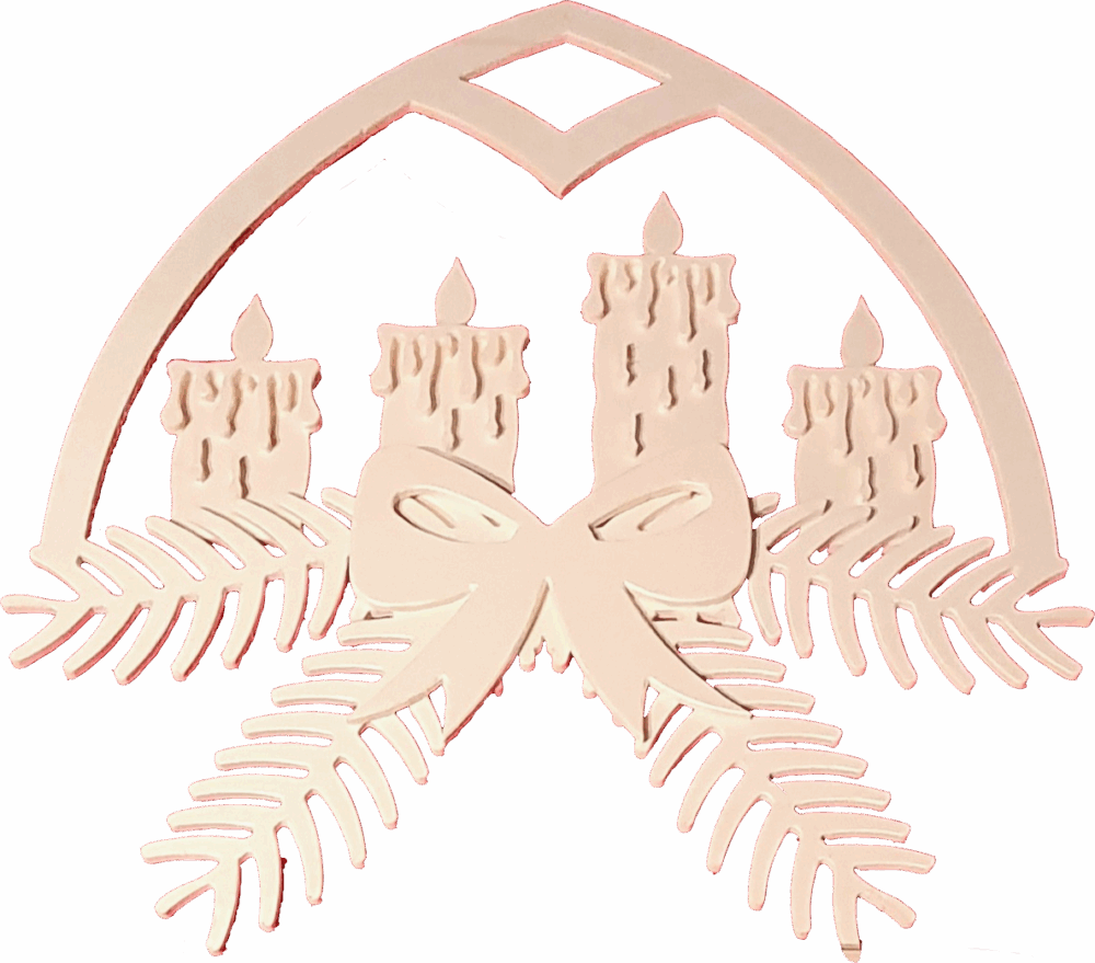 Download Fensterbild 4 Kerzen