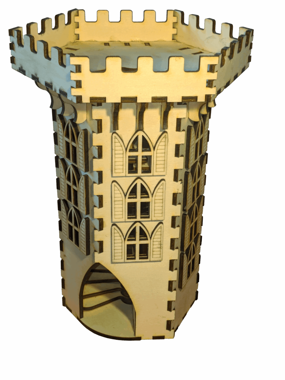 Würfelturm Delux mit Wendeltreppe